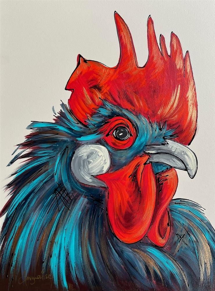 Amy Louise - 'Wake Up Call' - Framed Original Art