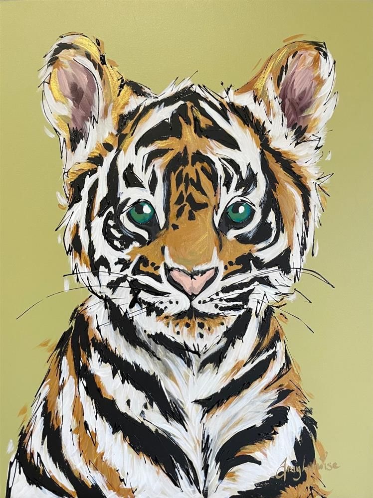 Amy Louise - 'Tiny Paws' - Framed Original Art