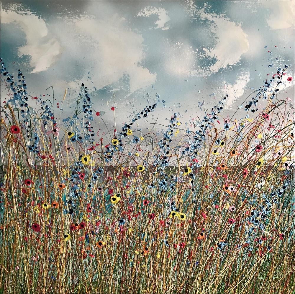 Lisa Pang- 'Golden Fields' - Framed Original Artwork