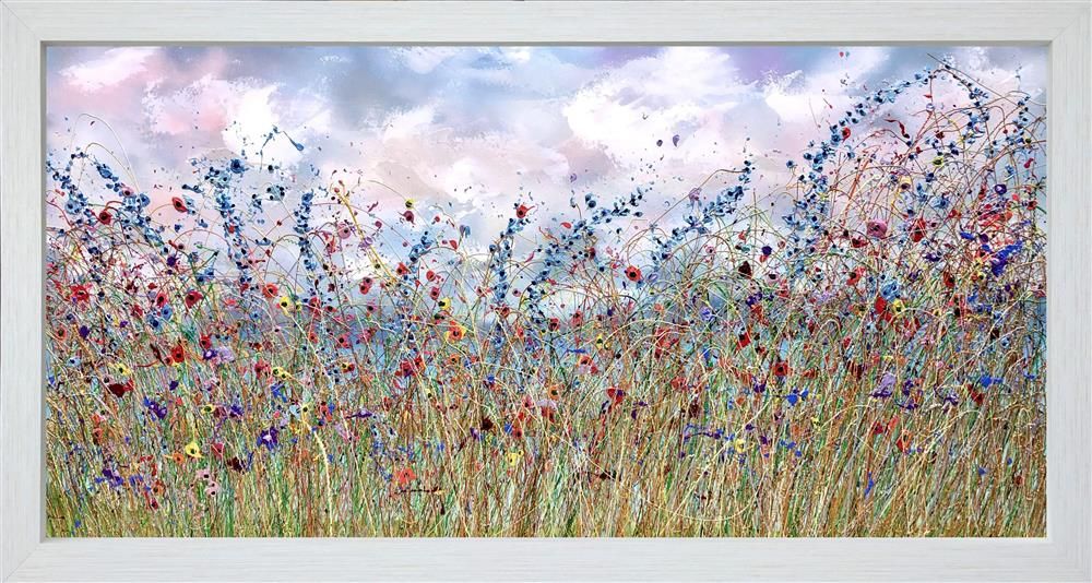 Lisa Pang- 'Cloudy Meadow' - Framed Original Artwork