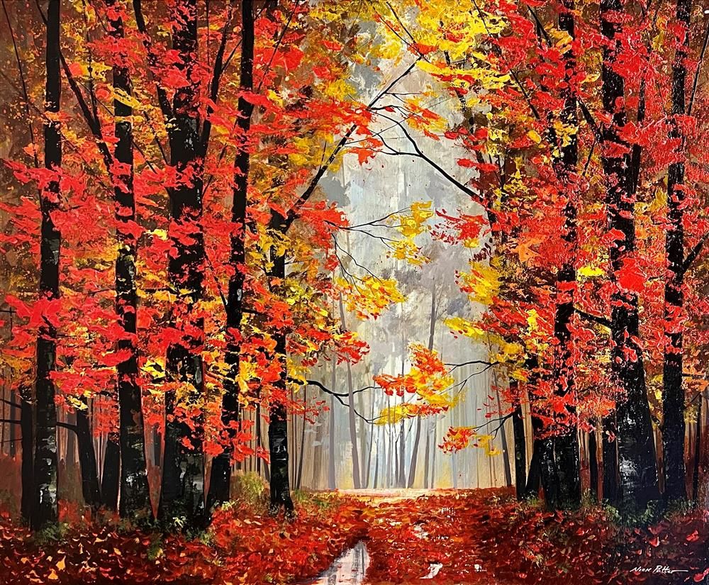 Nick Potter - 'Autumn Mist' - Framed Original Art