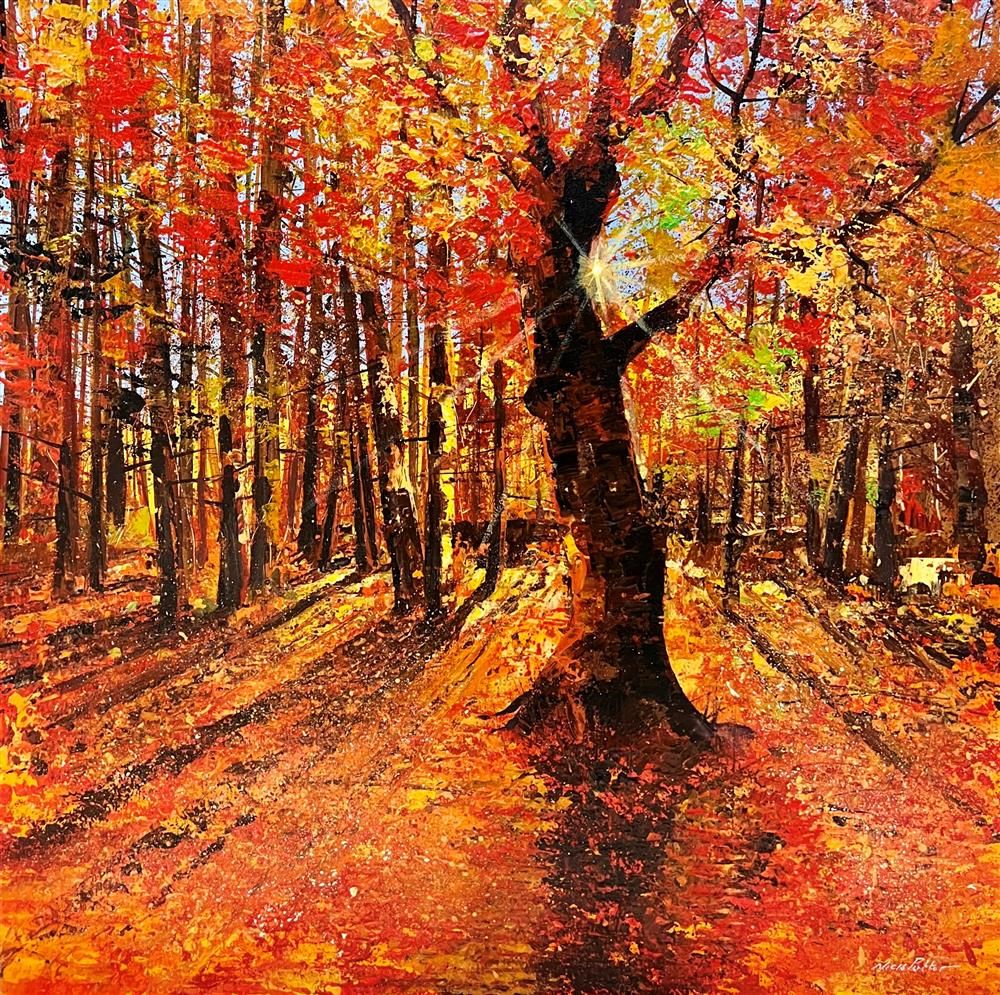 Nick Potter - 'Autumn Oak' - Framed Original Art