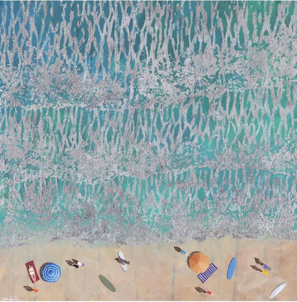 Lenny Cornforth- 'Sunlight On Waves' - Framed Original Art