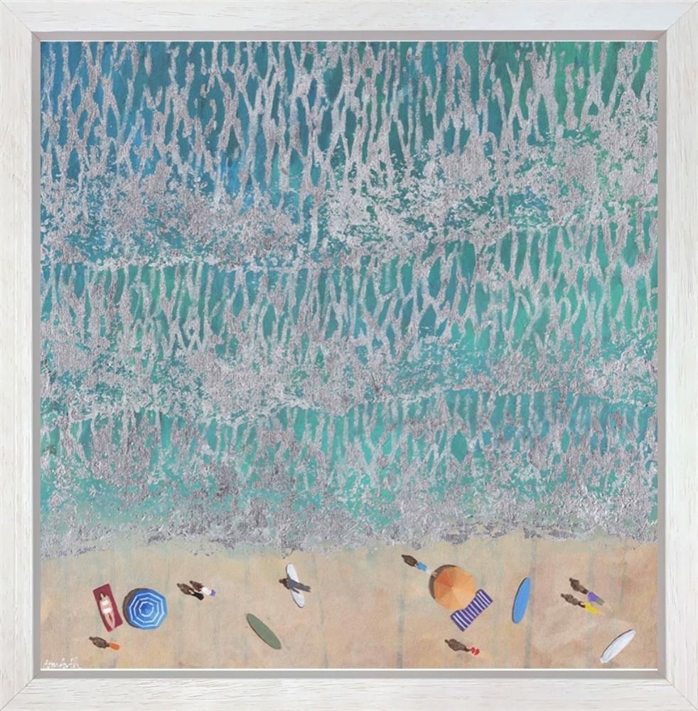 Lenny Cornforth- 'Sunlight On Waves' - Framed Original Art
