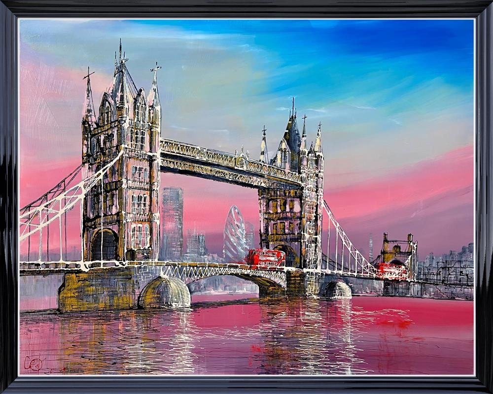 Nigel Cooke - "Giants Of London"  - Framed Original Artwork