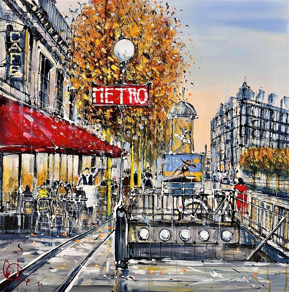 Nigel Cooke - 'Cafe Du Metro' - Original Artwork