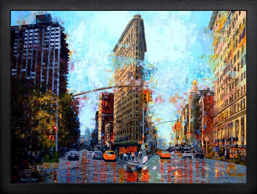 Paul McIntyre - 'Flatiron Reflection' - Framed Original Art