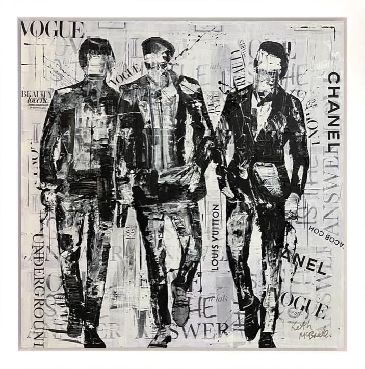 Keith McBride - 'Chanel Stroll' - Framed Original