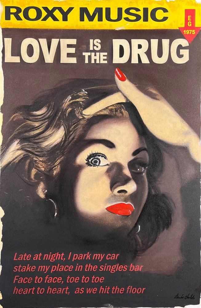 Linda Charles - 'Love Is The Drug' - Framed Original Artwork