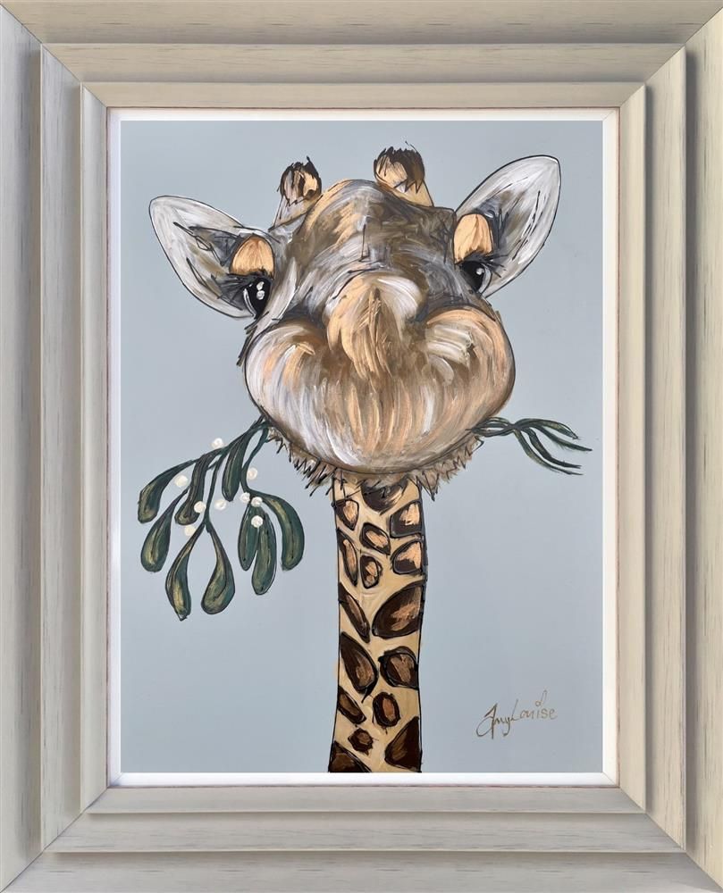 Amy Louise - 'Under The Mistletoe' - Framed Original Art