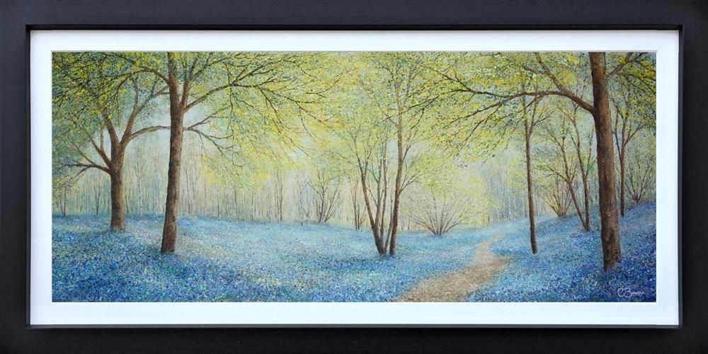 Chris Bourne - 'Heavenly Blue Vista' - Framed Original Art