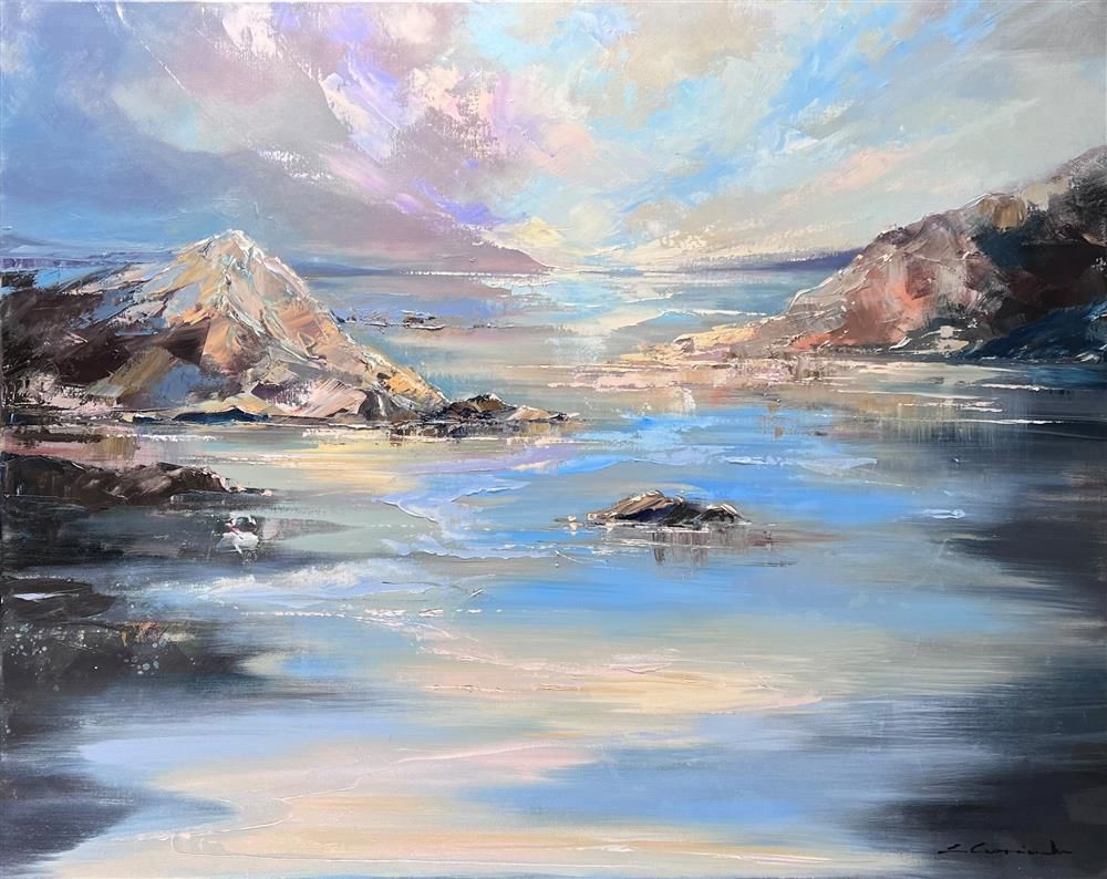 Ewa Czarniecka - 'The Wild Sea' - Framed Original Art