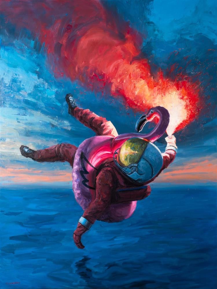 Andreas Claussen - 'Like An Angel Fallen From The Sky' - Framed Original Art