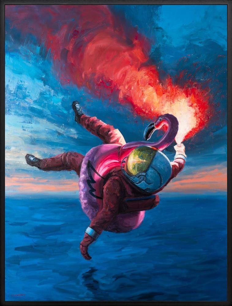 Andreas Claussen - 'Like An Angel Fallen From The Sky' - Framed Original Art