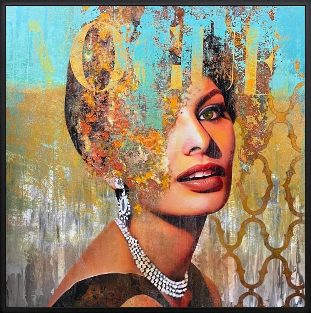 Sannib - 'Glamour' - Framed Original Art