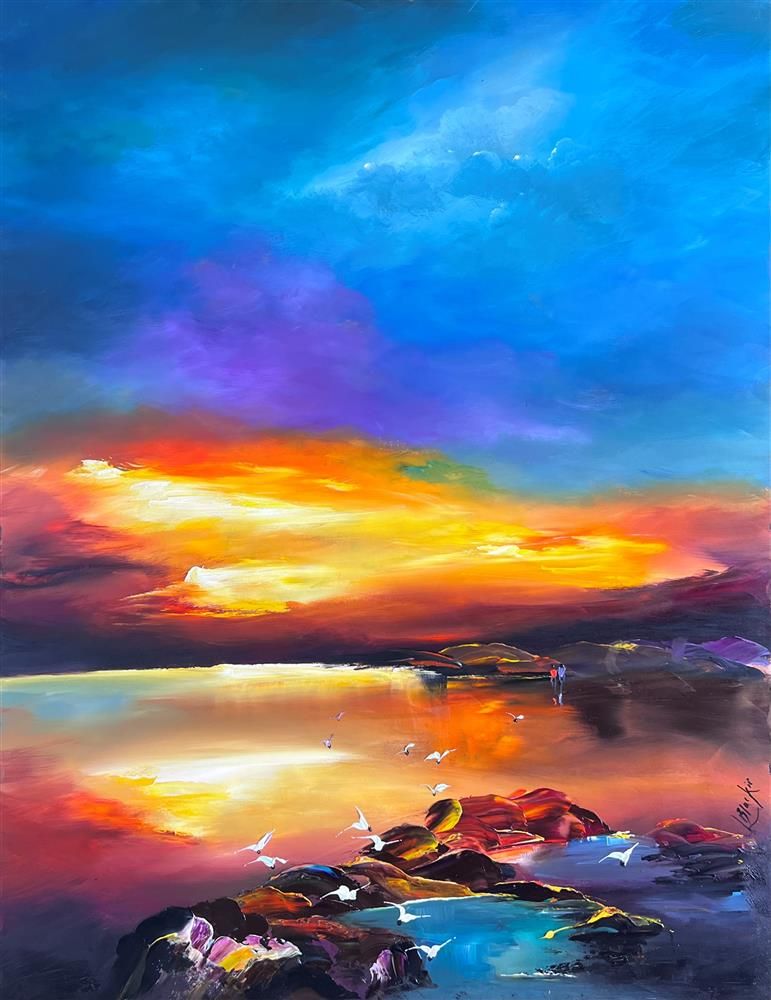 Lillias Blackie -  'The Best Feeling' - Framed Original Art