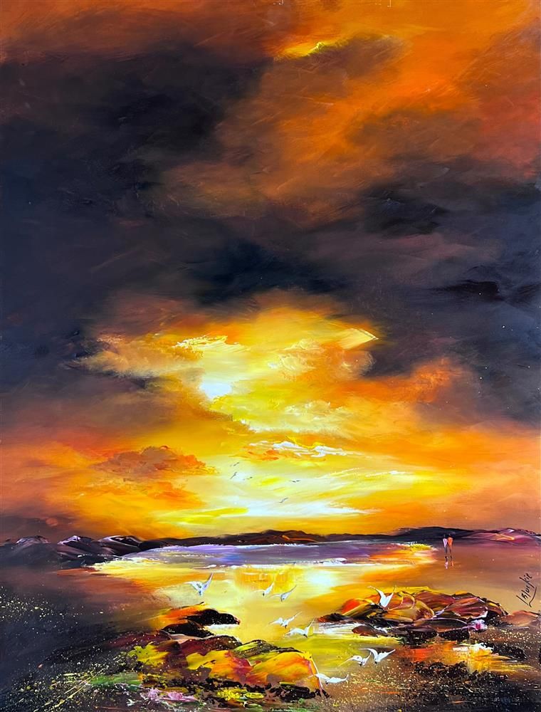 Lillias Blackie -  'I Feel Cozy With You' - Framed Original Art