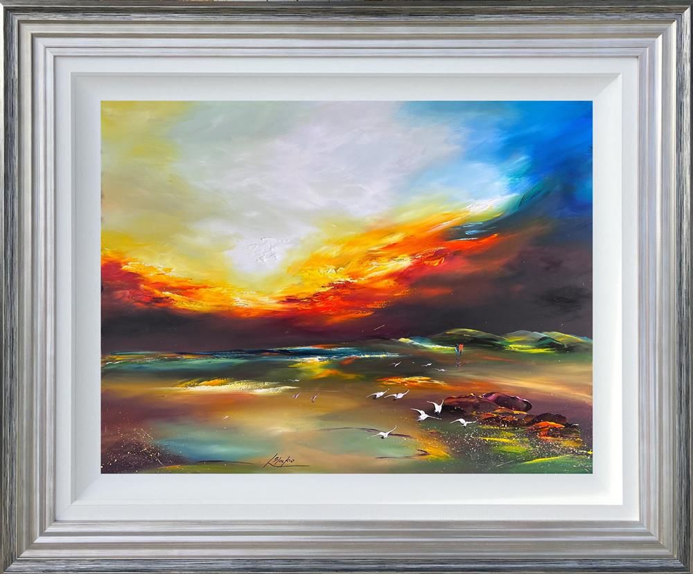 Lillias Blackie -  'When Worlds Collide' - Framed Original Art