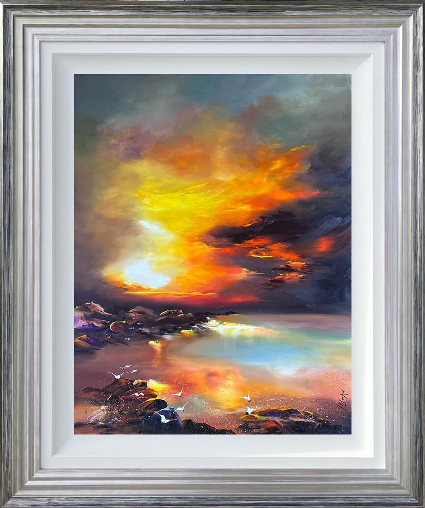 Lillias Blackie -  'Evening Talks' - Framed Original Art