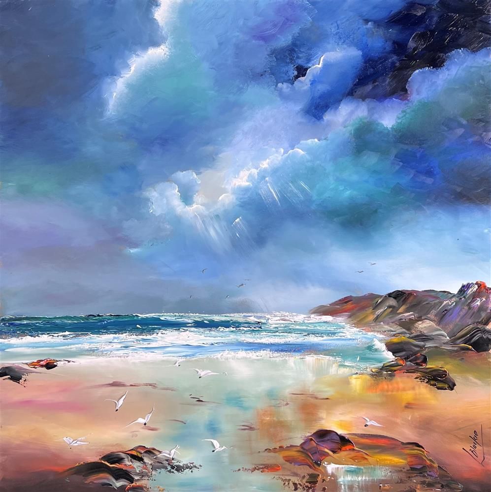 Lillias Blackie -  'No Time To Dilly Dally' - Framed Original Art