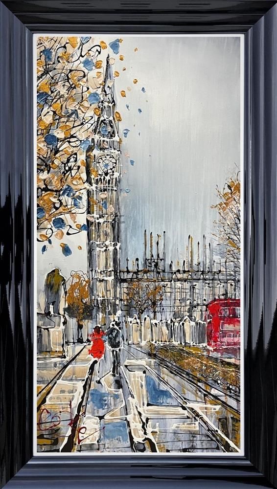 Nigel Cooke - ' London Stroll'  - Framed Original Artwork
