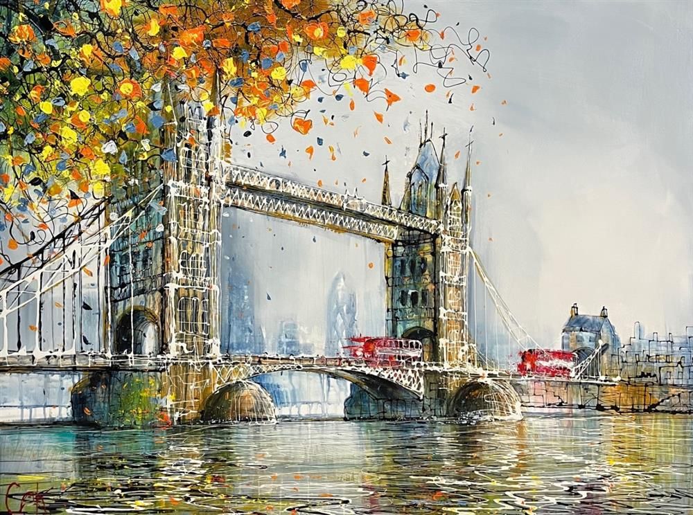 Nigel Cooke - 'Tower Bridge In All It's Glory'  - Framed Original Artwork
