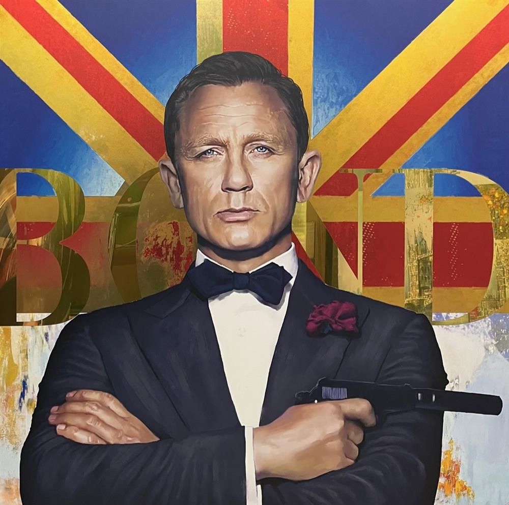 Sannib - 'Bond ( Golden Gun )' - Framed Original Art