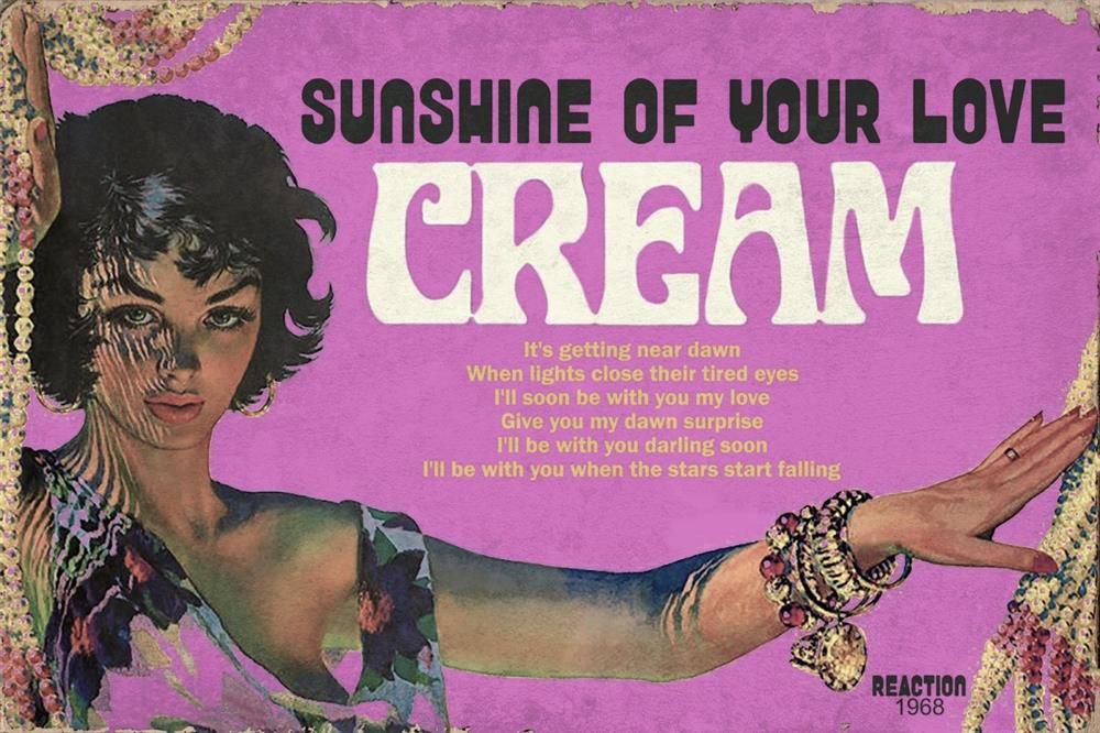 Linda Charles - 'Sunshine Of Your Love Cream' - Framed Original Artwork