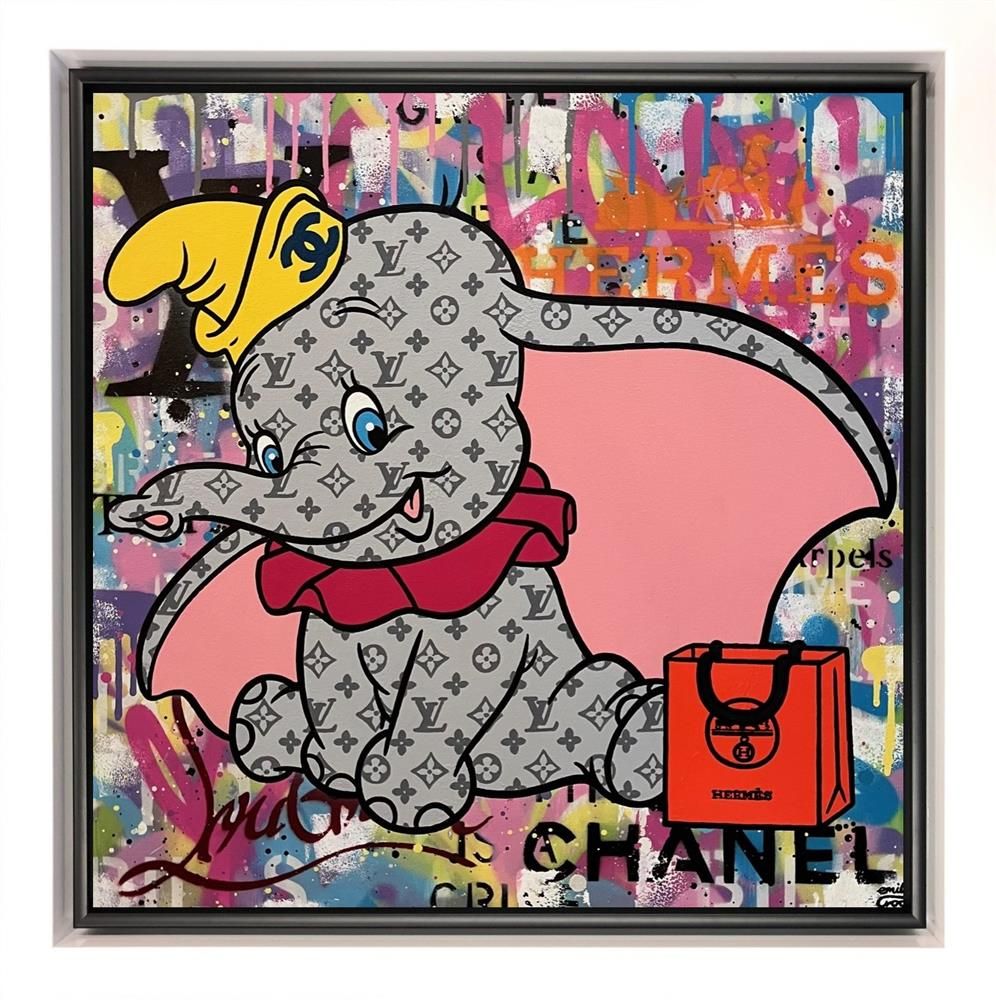 Emily Crook - 'Luxury Dumbo Vibes' - Framed Original Art