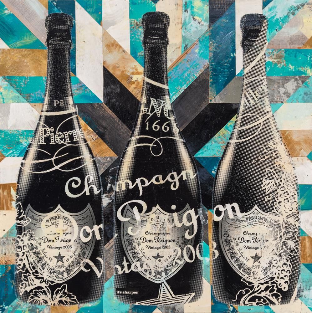 Robert Mars- 'Vintage Bubbles'- Framed Original Art