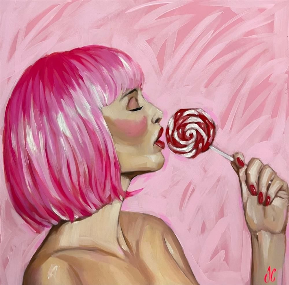 Joss Clapson - 'Candy Girl' - Framed Original Art