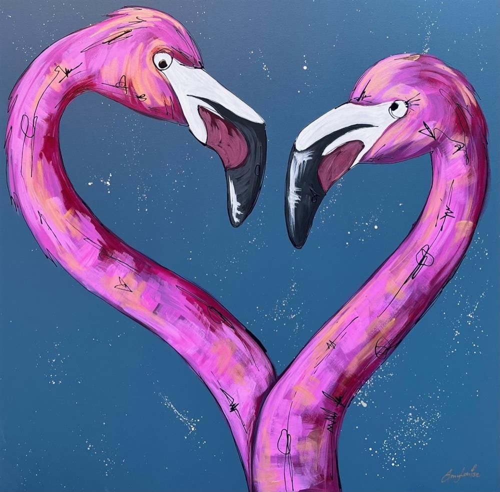 Amy Louise - 'Love Under The Stars' - Framed Original Art