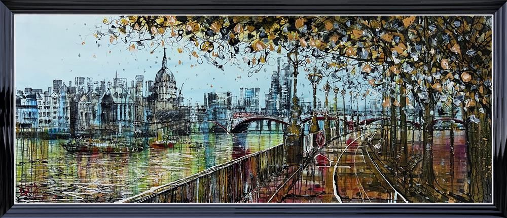 Nigel Cooke - 'Over The Bridge' - Framed Original Artwork