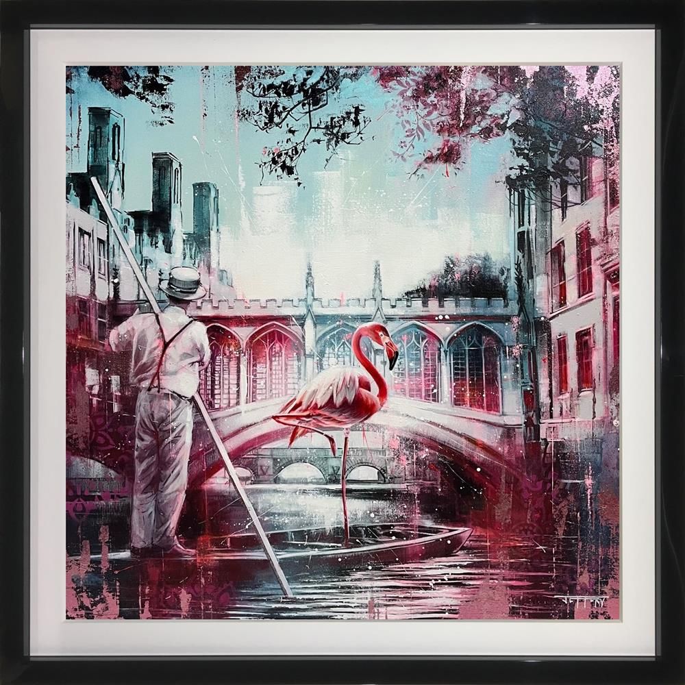Ben Jeffery - 'Punting In Pink II' - Framed Original Art