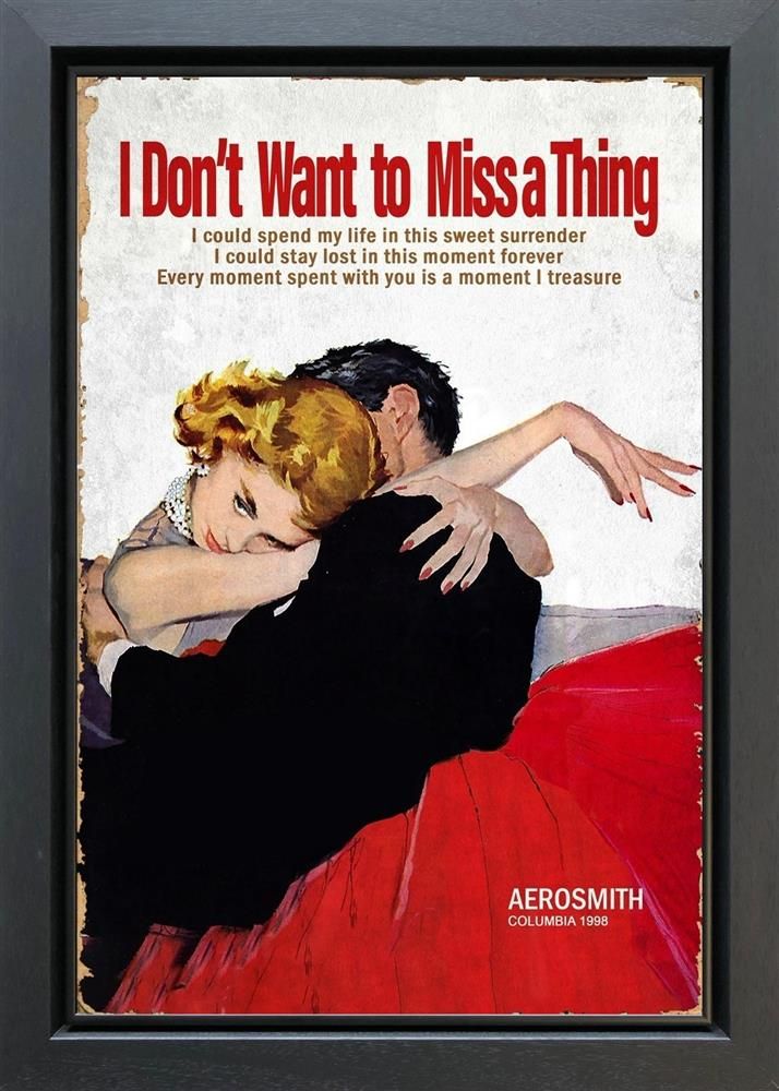 Linda Charles - 'I Don't Want To Miss A Thing' - Framed Original Artwork