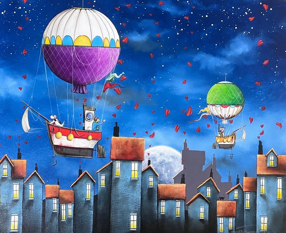 Dale Bowen -  'Night Flight' - Framed Original Art