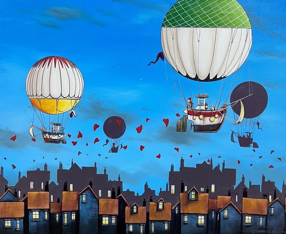Dale Bowen -  'Sailing In The Sky' - Framed Original Art