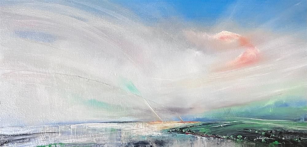 Joanna Taylor - 'Ice Skies' - Framed Original Artwork