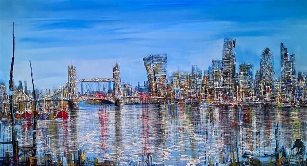 Nigel Cooke - 'The Big Smoke'  - Framed Original Artwork