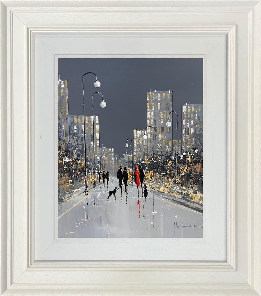 John Horsewell - 'City Life' - Framed Original Artwork