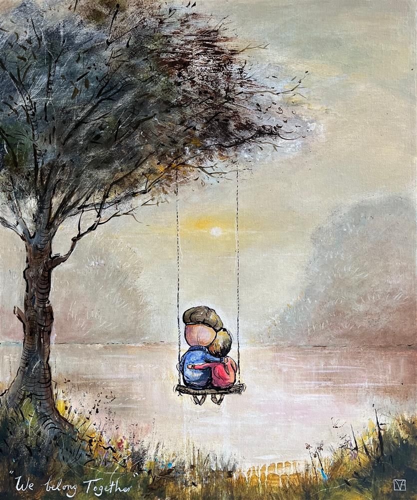 Michael Abrams - 'We Belong Together' - Framed Original Art