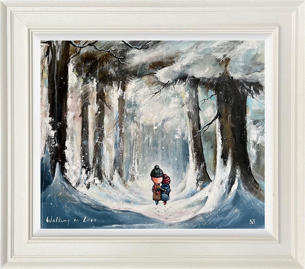 Michael Abrams - 'Walking In Love' - Framed Original Art