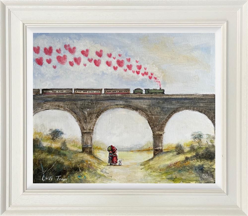 Michael Abrams - 'Love Train' - Framed Original Art