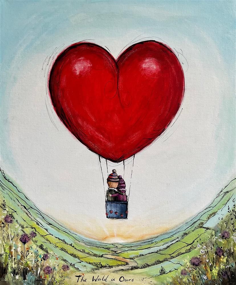 Michael Abrams - 'The World Is Ours' - Framed Original Art