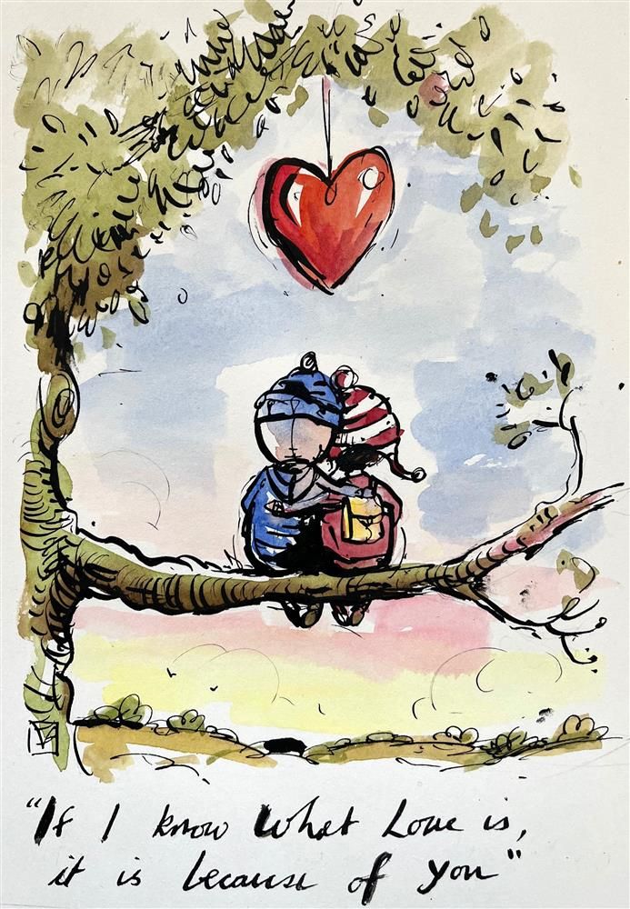 Michael Abrams - 'I Know What Love Is' - Framed Original Study