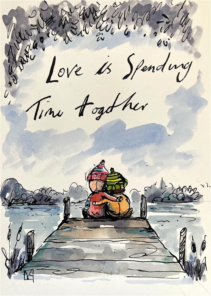 Michael Abrams - 'Spending Time Together' - Framed Original Study