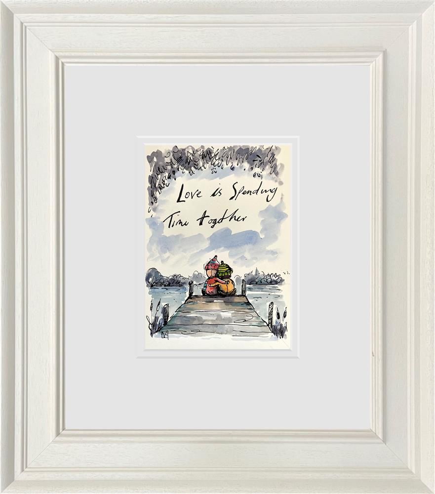 Michael Abrams - 'Spending Time Together' - Framed Original Study