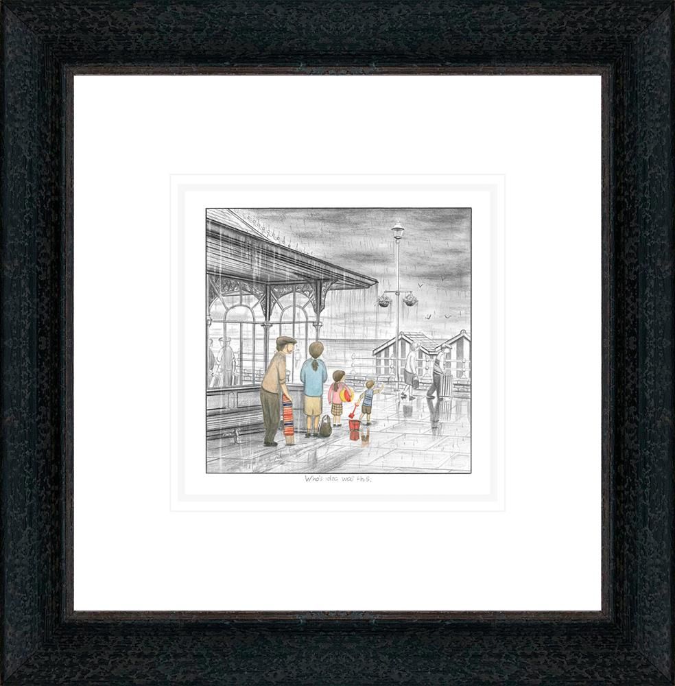 Leigh Lambert - 'Who's Idea Was This- Sketch' - Framed Limited Edition
