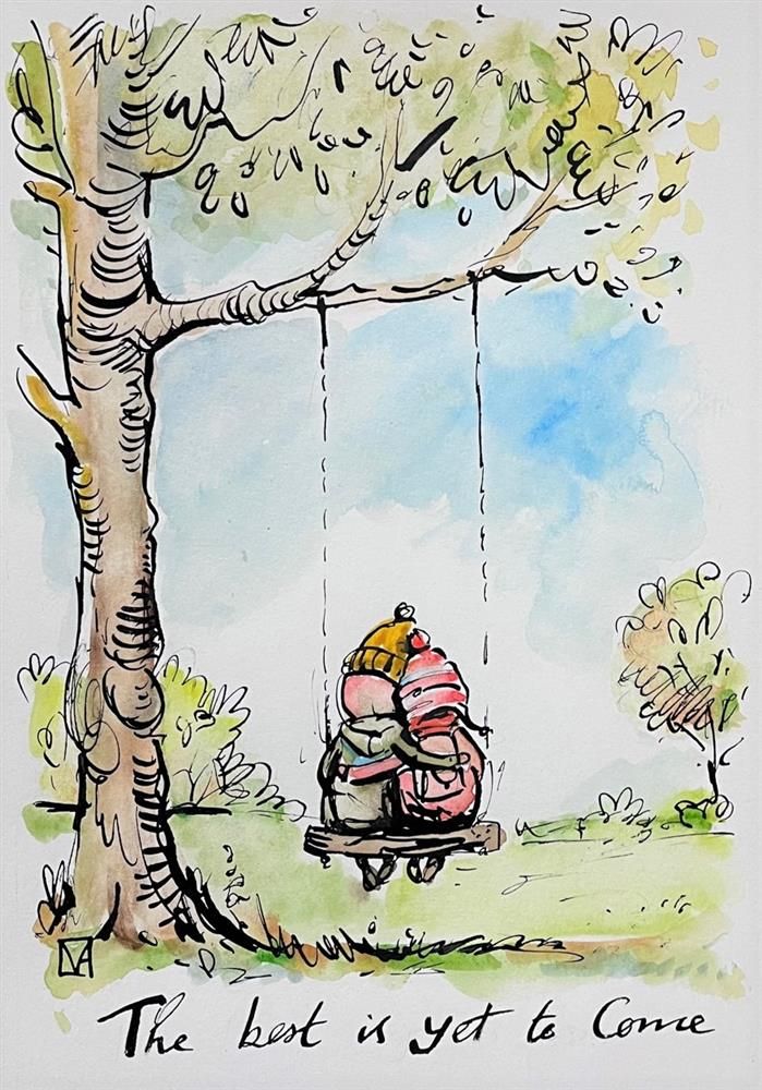 Michael Abrams - 'Best Is Yet To Come' - Framed Original Study