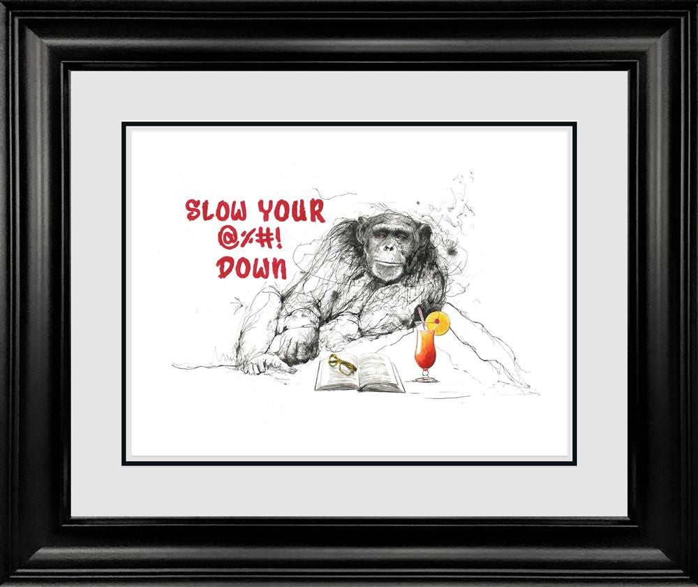 Scott Tetlow - 'Slow Your @%!' - Framed Original Art